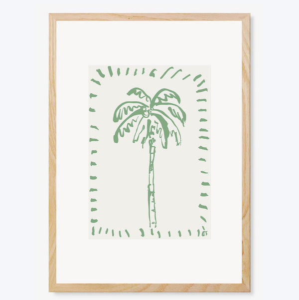The Green Palm Art Print