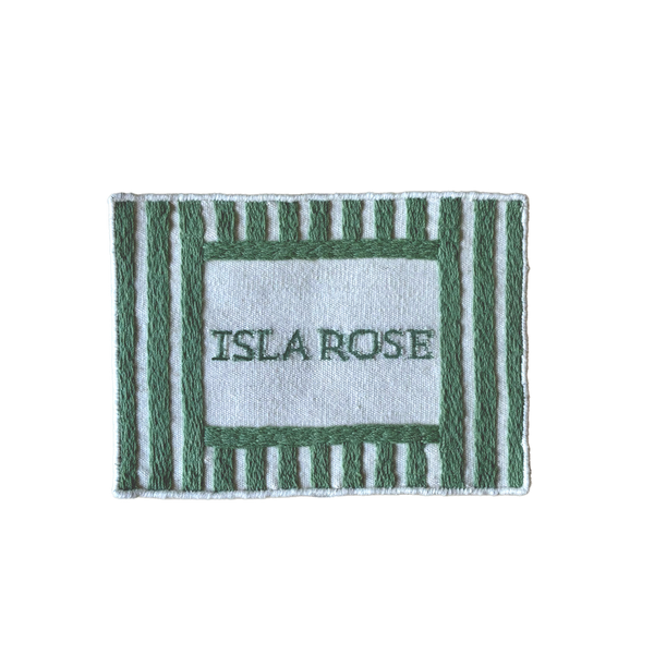 The Striped Hand Embroidered Personalised Wall Art (Choose Colour from Options)