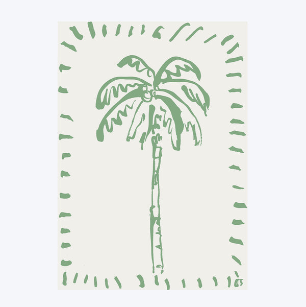 The Green Palm Art Print