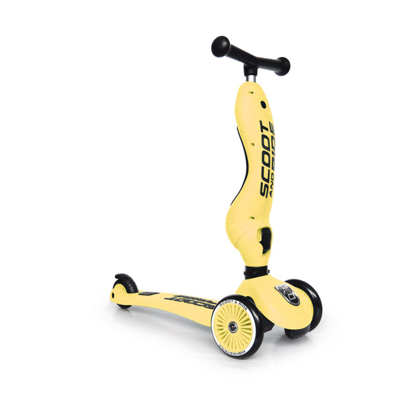 Highway Kick 1 Scooter and Pushbike All-in-One (Lemon)