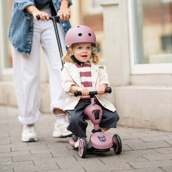 Highway Kick 1 Push & Go Bar Scooter + Pushbike (Wildberry)