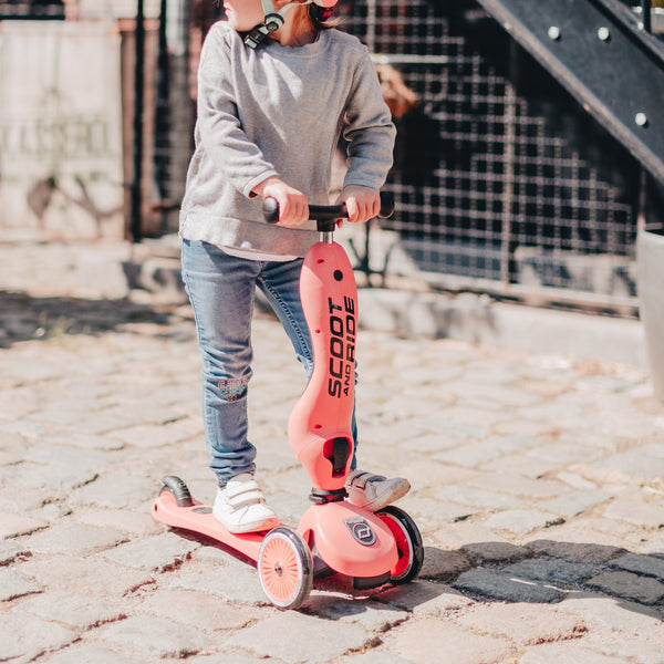 Highway Kick 1 Scooter and Pushbike All-in-One (Peach)