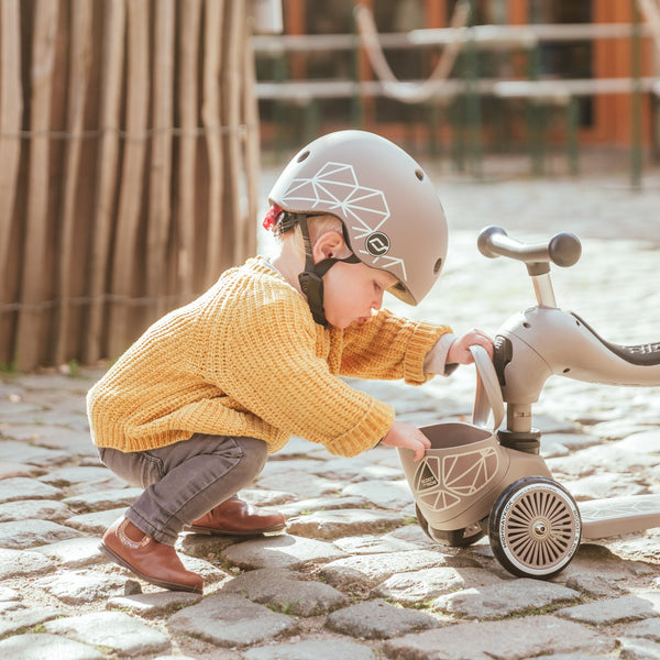 Standard Baby Helmet (Brown Lines)(XXS-S)