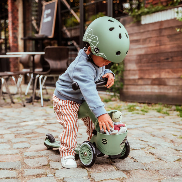 Highway Kick 1 Scooter and Pushbike All-in-One (Green Lines)