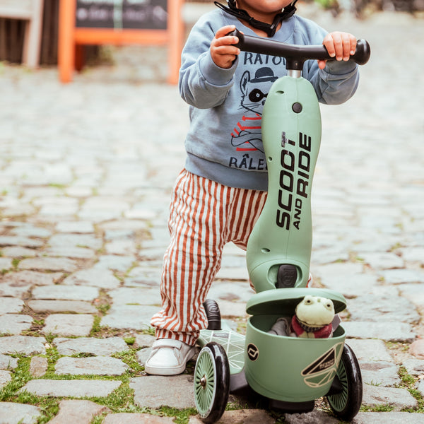 Highway Kick 1 Scooter and Pushbike All-in-One (Green Lines)
