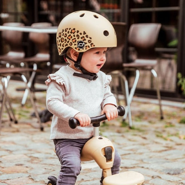 Leopard Print Baby Helmet (XXS-S)