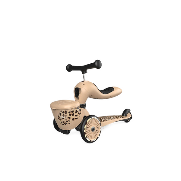 Highway Kick 1 Scooter and Pushbike All-in-One (Leopard)