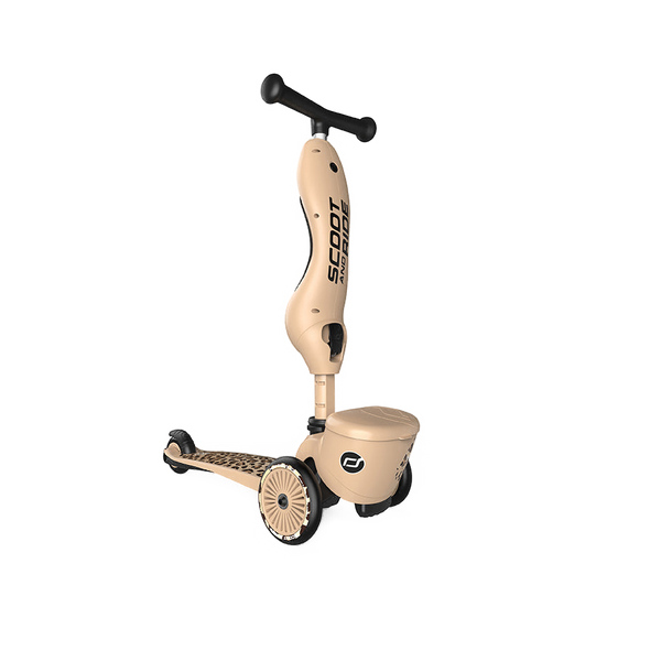 Highway Kick 1 Scooter and Pushbike All-in-One (Leopard)