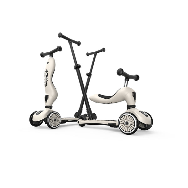 Highway Kick 1 Push & Go Bar Scooter + Pushbike (Ash)