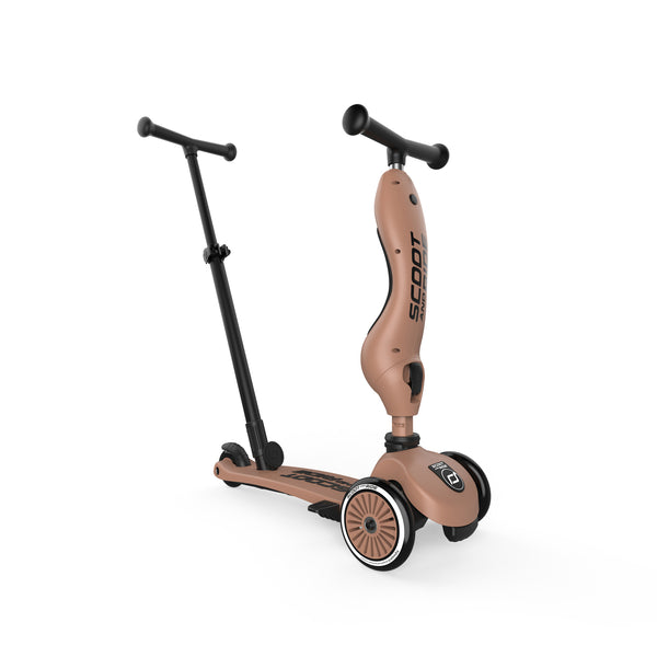 Highway Kick 1 Push & Go Bar Scooter + Pushbike (Mocha)