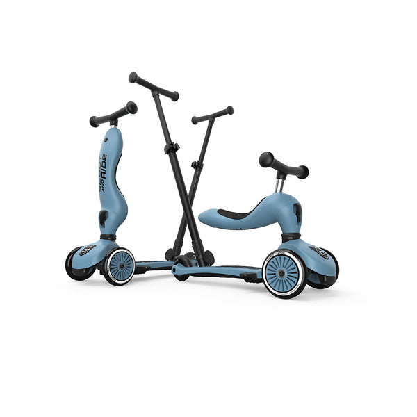 Highway Kick 1 Push & Go Bar Scooter + Pushbike (Steel)