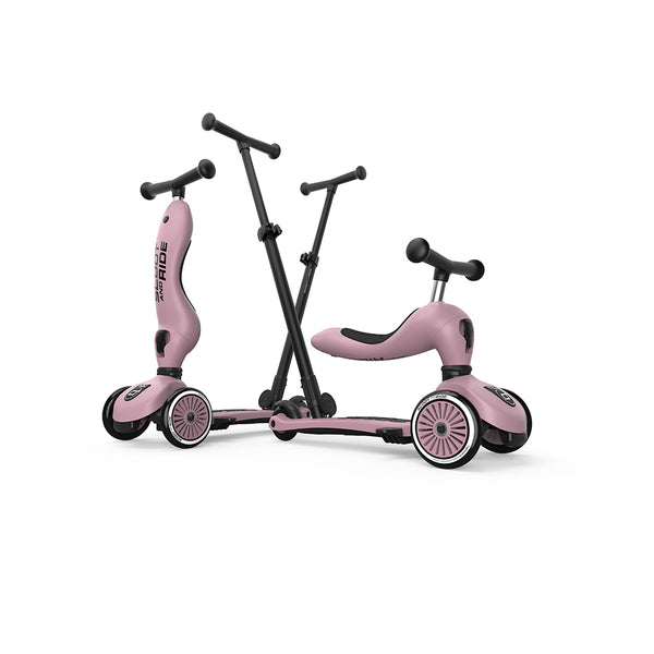 Highway Kick 1 Push & Go Bar Scooter + Pushbike (Wildberry)