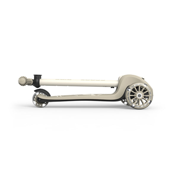 Highway Kick 3S Steerable Foldable Scooter with LED Wheels (Ash)
