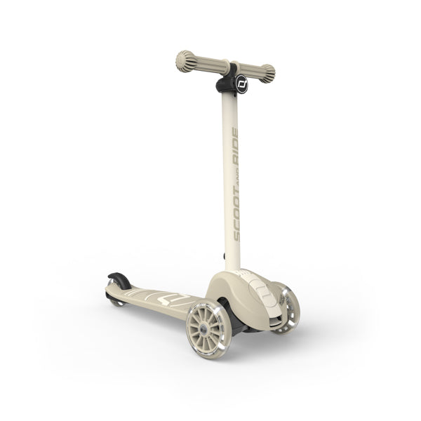 Highway Kick 3S Steerable Foldable Scooter with LED Wheels (Ash)