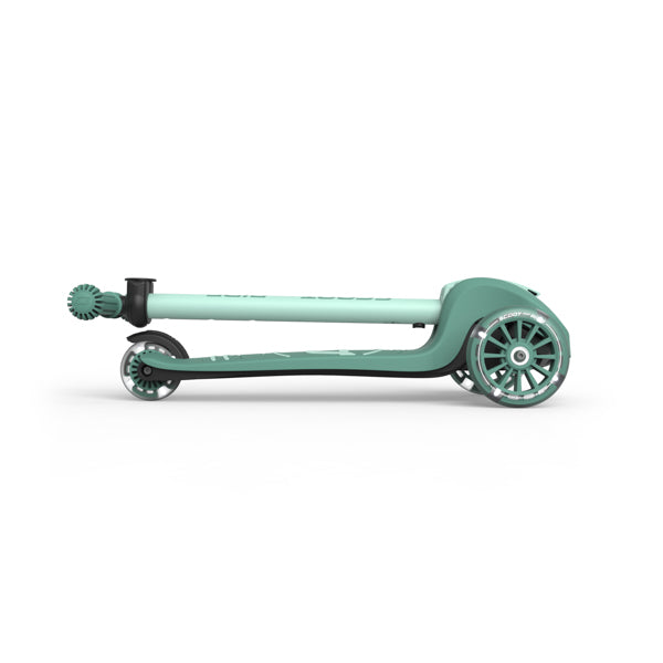 Highway Kick 3S Steerable Foldable Scooter with LED Wheels (Forest)