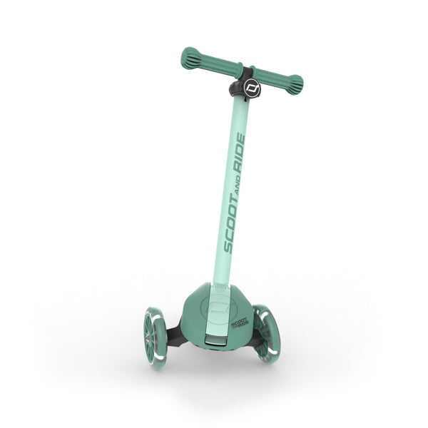 Highway Kick 3S Steerable Foldable Scooter with LED Wheels (Forest)
