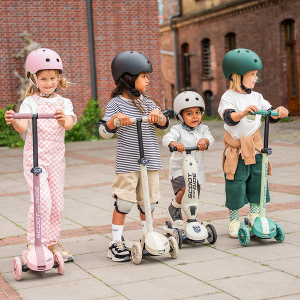 Highway Kick 3S Steerable Foldable Scooter with LED Wheels (Rose)