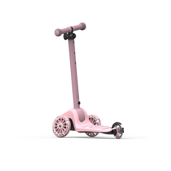 Highway Kick 3S Steerable Foldable Scooter with LED Wheels (Rose)