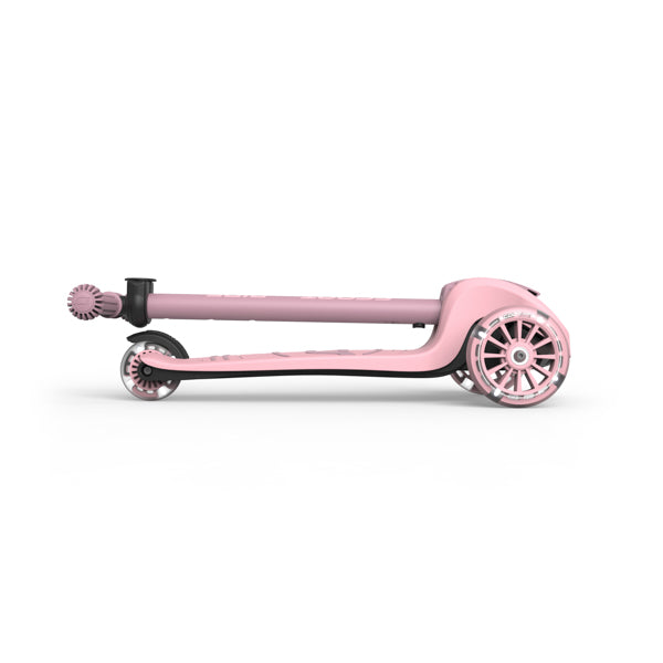 Highway Kick 3S Steerable Foldable Scooter with LED Wheels (Rose)