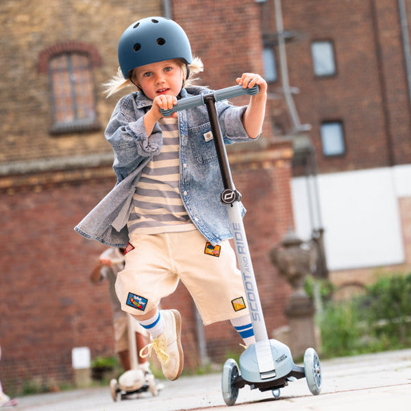 Highway Kick 3S Steering Foldable Scooter with LED Wheels (Steel)