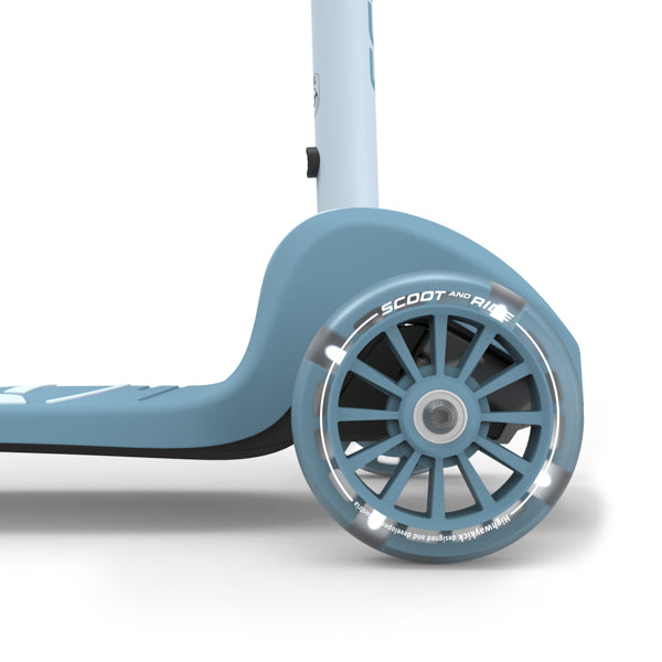 Highway Kick 3S Steering Foldable Scooter with LED Wheels (Steel)