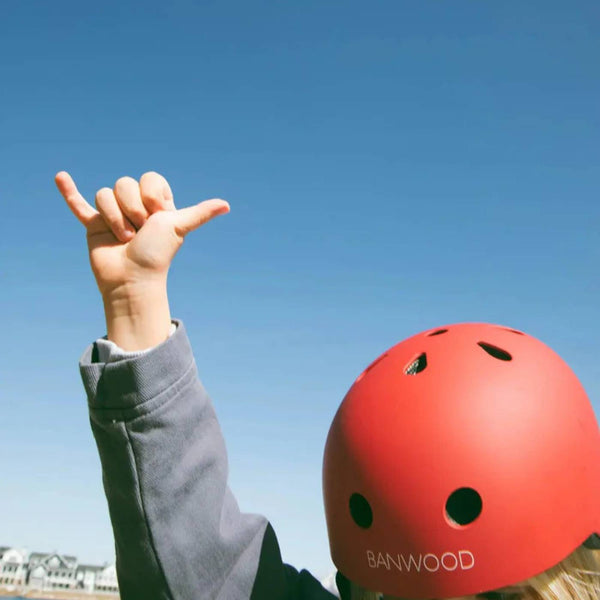 Banwood Classic Bike Helmet (Matte Red)