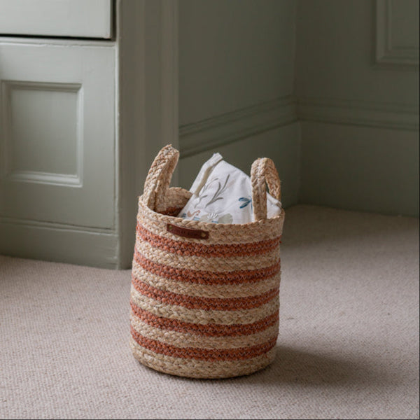 Maize Stripe Storage Basket Set of 3 (Natural)