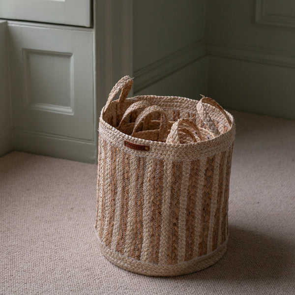 Maize Stripe Storage Basket Set of 3 (Natural)