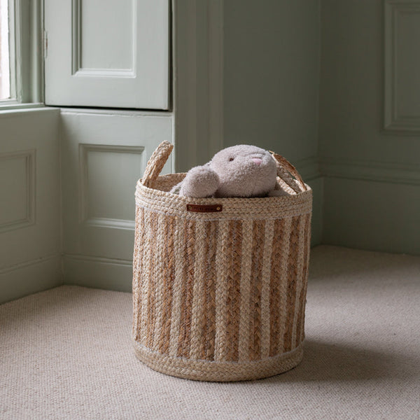 Maize Stripe Storage Basket Set of 3 (Natural)