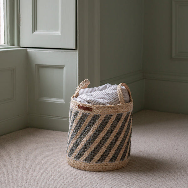 Maize Stripe Storage Basket Set of 3 (Natural)