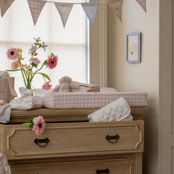 Baby Changing Mat (Pink Check)