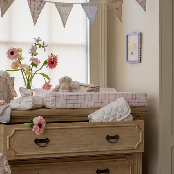 Baby Changing Mat (Pink Check)