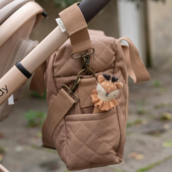 Baby Changing Bag with Pram Clips (Latte)