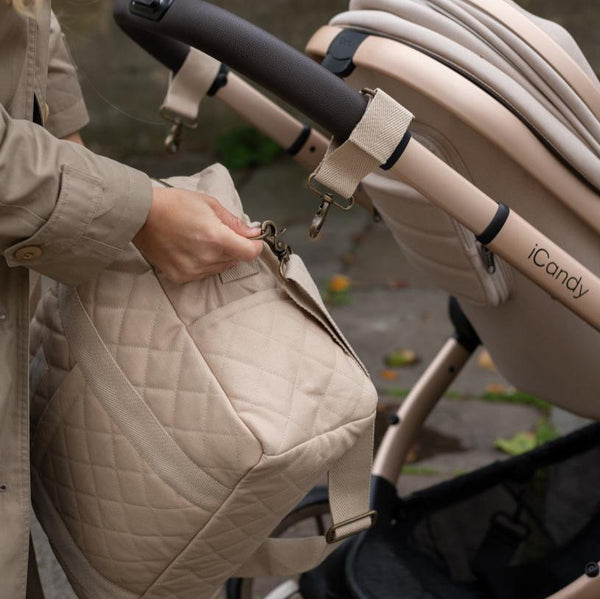 Baby Changing Bag with Pram Clips (Natural)