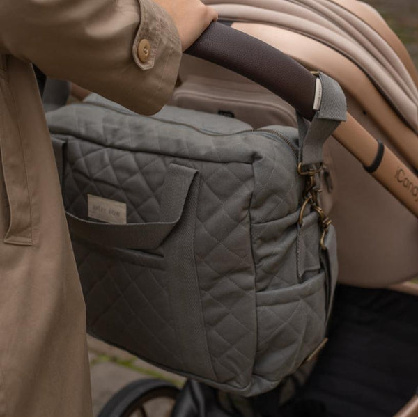 Baby Changing Bag with Pram Clips (Flint)