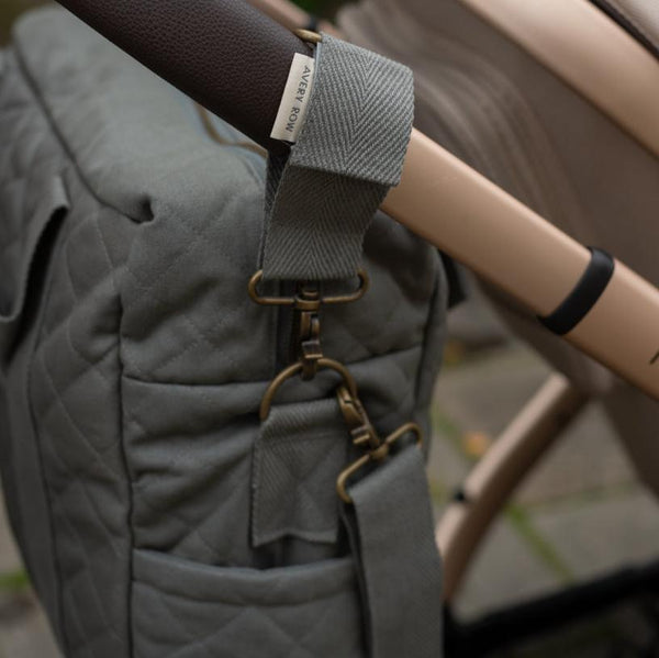 Baby Changing Bag with Pram Clips (Flint)