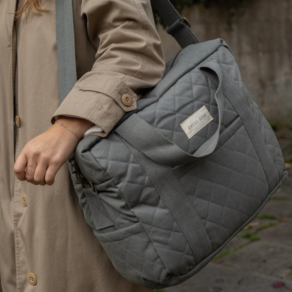 Baby Changing Bag with Pram Clips (Flint)