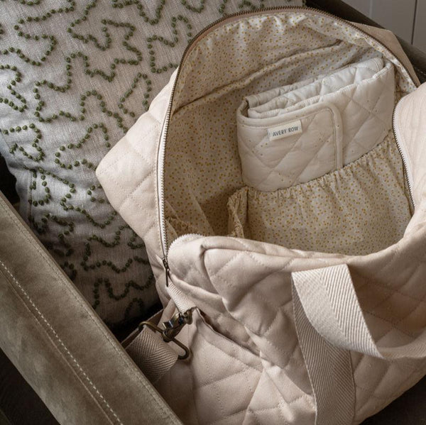 Baby Changing Bag with Pram Clips (Natural)