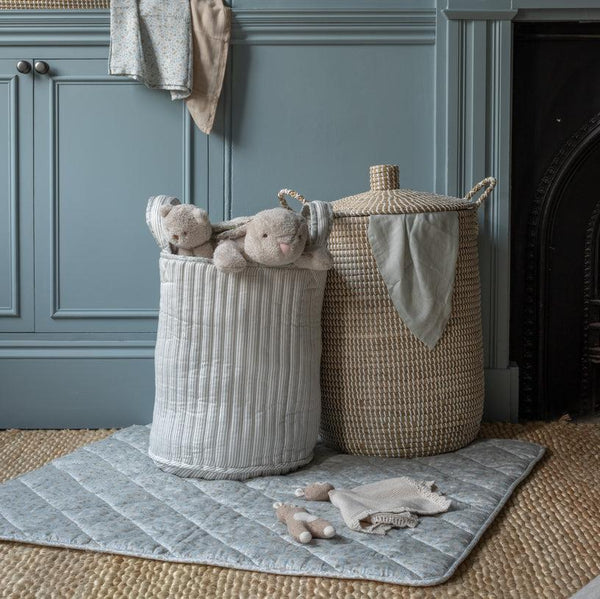 Large Quilted Reversible Storage Basket (Nature Trail)