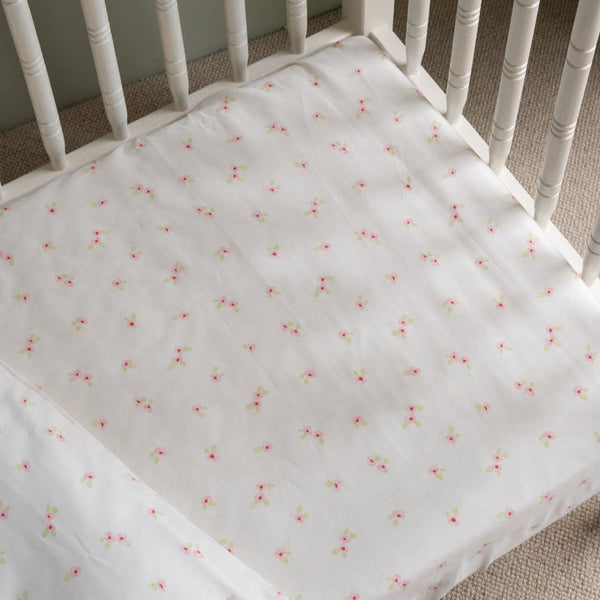 Organic Cotbed Fitted Sheet (Anemone)