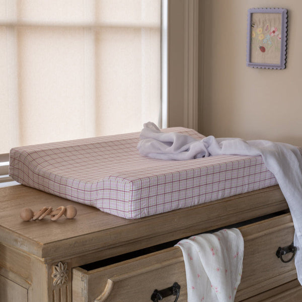 Baby Changing Mat (Pink Check)