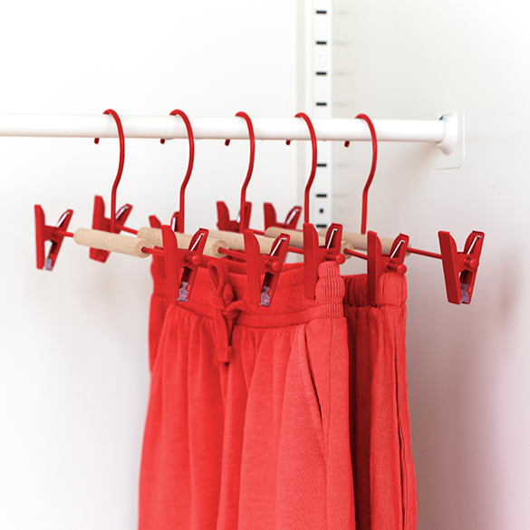 Adult Coated Wire Clip Hangers Set of 5 (Poppy)