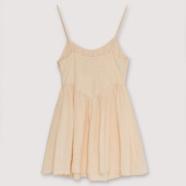 MAMA Hera Linen Short Dress (Macadamia)