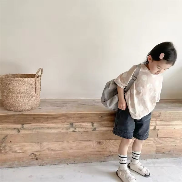 Nova Black Denim Shorts