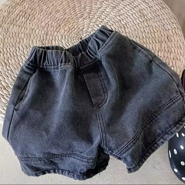 Nova Black Denim Shorts