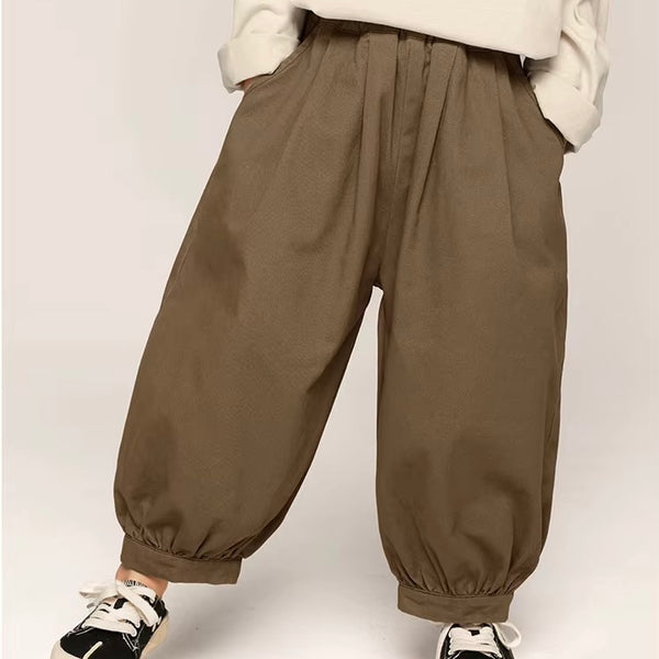 Gael Cuff Oversize Harem Trouser Pants (Mocha)