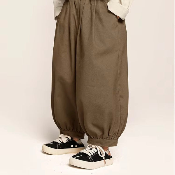 Gael Cuff Oversize Harem Trouser Pants (Mocha)