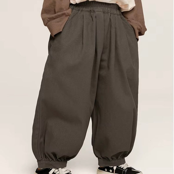 Gael Cuff Oversize Harem Trouser Pants (Grey)