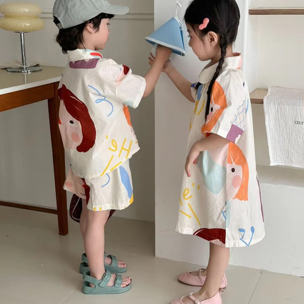 Pinto Print Trapeze Dress