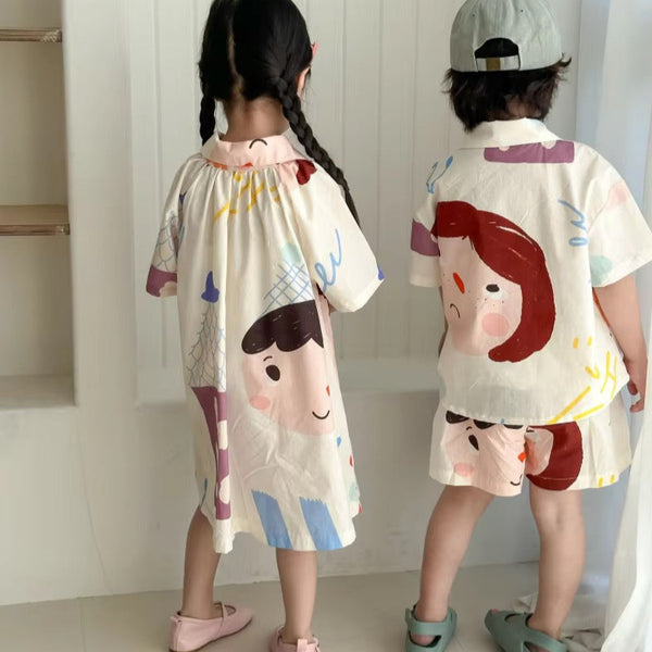 Pinto Print Trapeze Dress